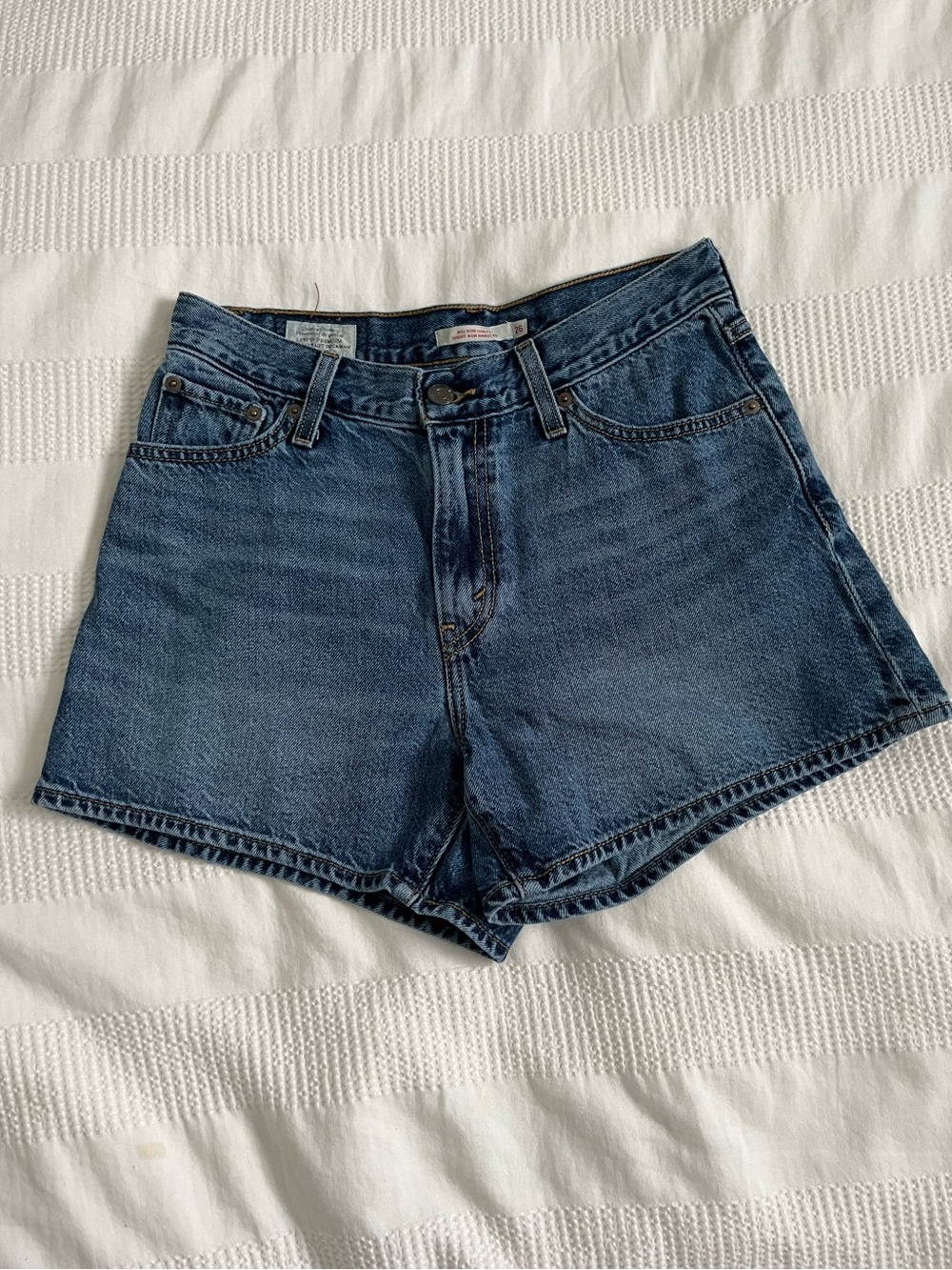 LEVIS blue mom shorts